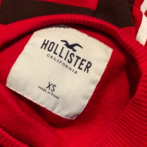 Red with White & Black Stripes Crew Neck - Picture 3 of 4